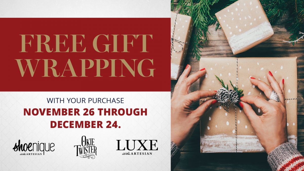 Complimentary Gift Wrapping this Holiday Season